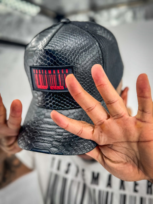 Leather Barcode Hat